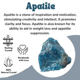 Bolsa de regalo de terciopelo con apatita, Amazing Gemstone