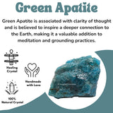 Apatita Verde de Amazing Gemstone: certificado de autenticidad incluido, pieza única