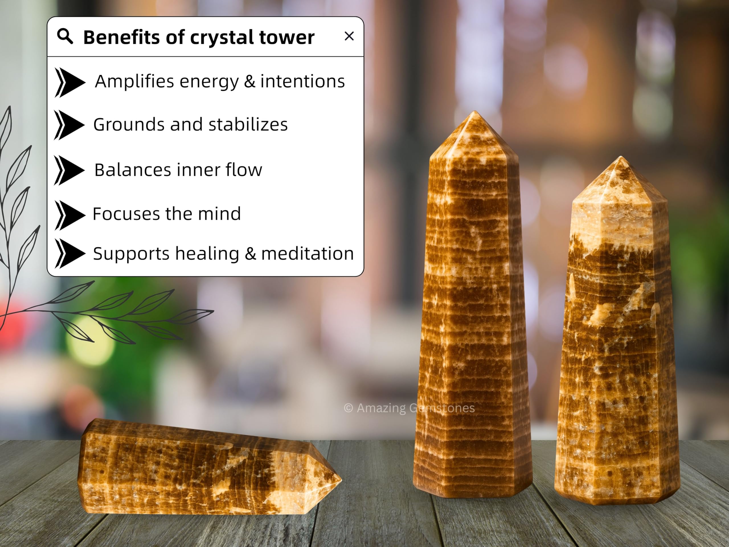 Amazing Gemstone Aragonite protección del espacio y disipación de energías