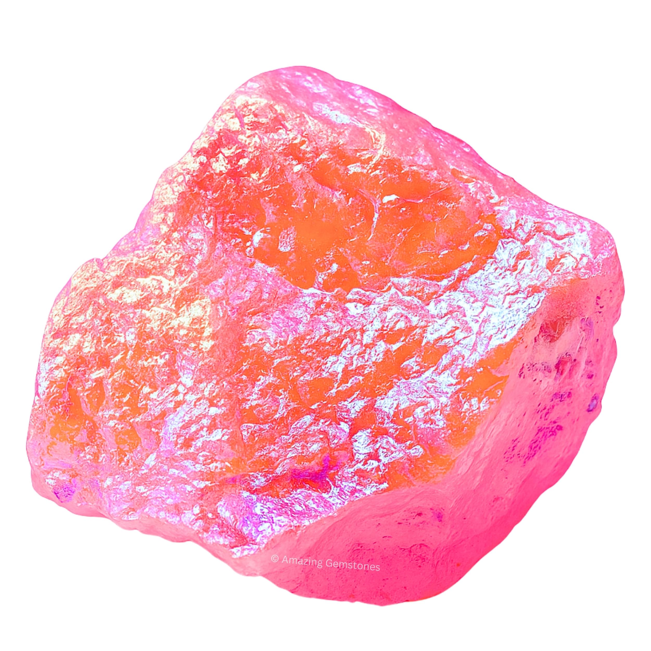 Amazing Gemstone: aura-de-angel cuarzo-rosa cristal, ideal para calma y conexion espiritual.