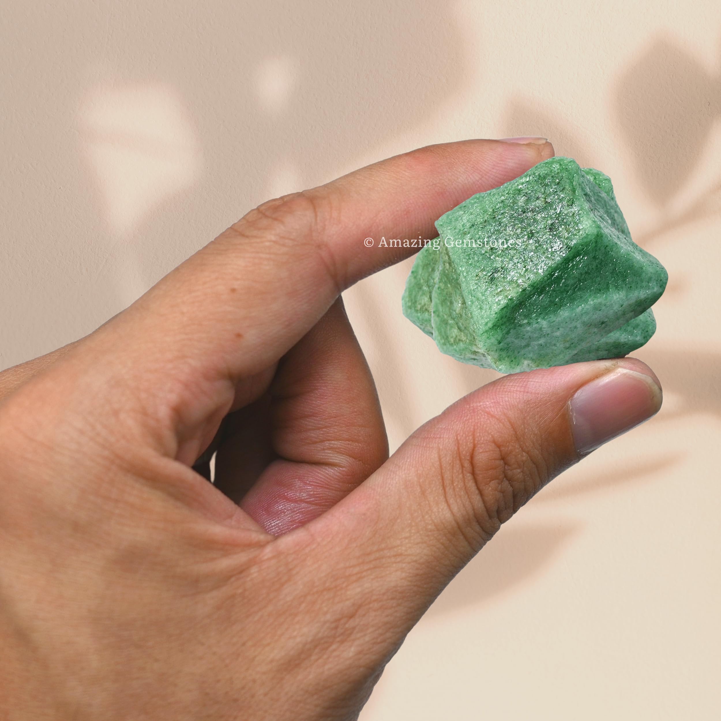 Amazing Gemstone Aventurina Verde: bolsa de terciopelo para regalo.