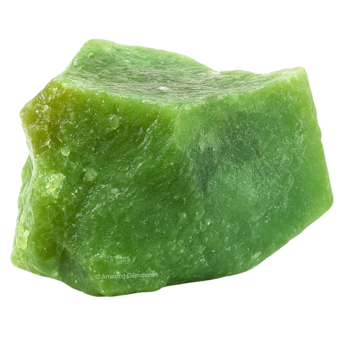 Amazing Gemstone Aventurina Verde: cristal crudo para pulido artesanal.