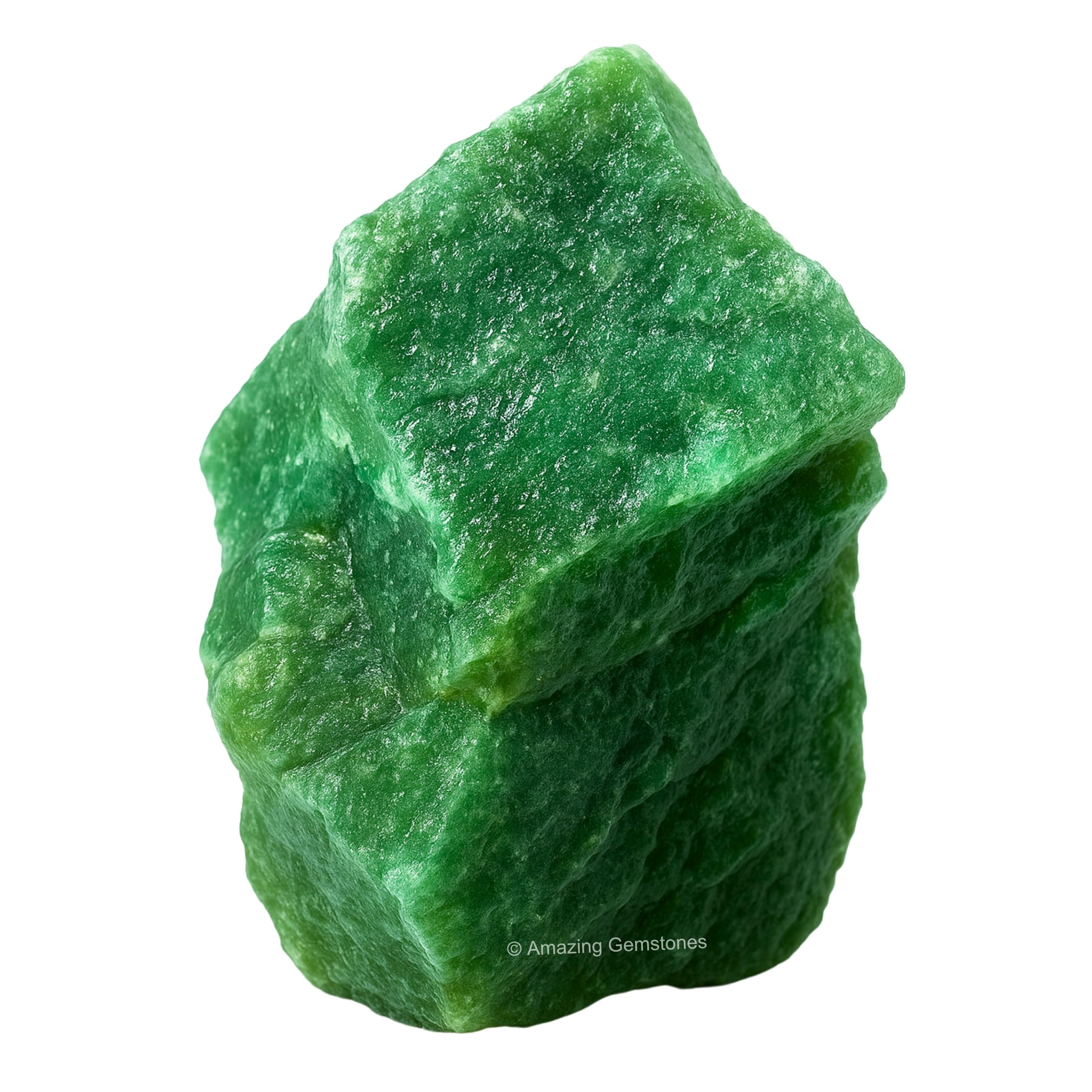 Amazing Gemstone aventurina verde cruda, ideal para proyectos artesanales y creatividad.