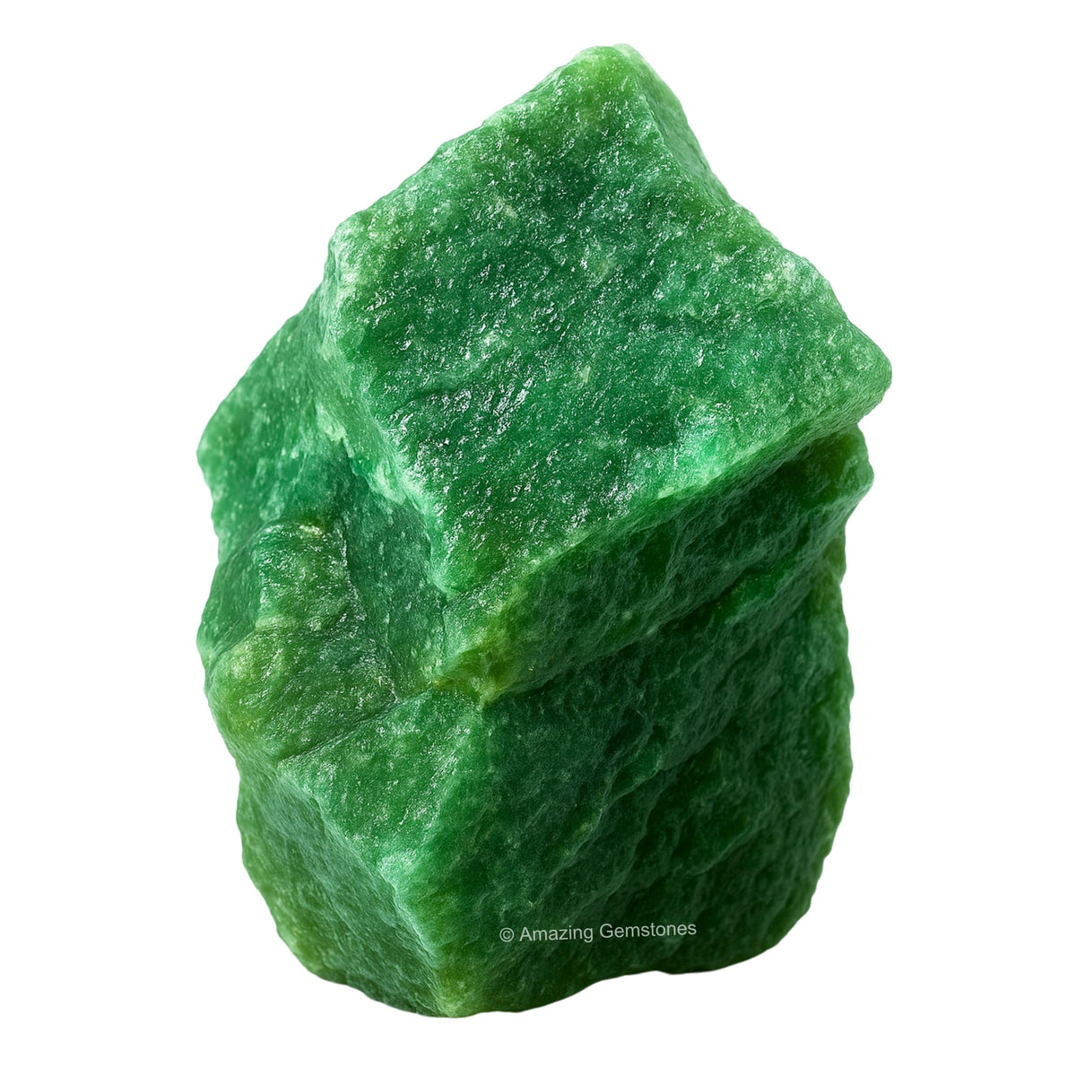 Amazing Gemstone aventurina verde cruda, ideal para proyectos artesanales y creatividad.