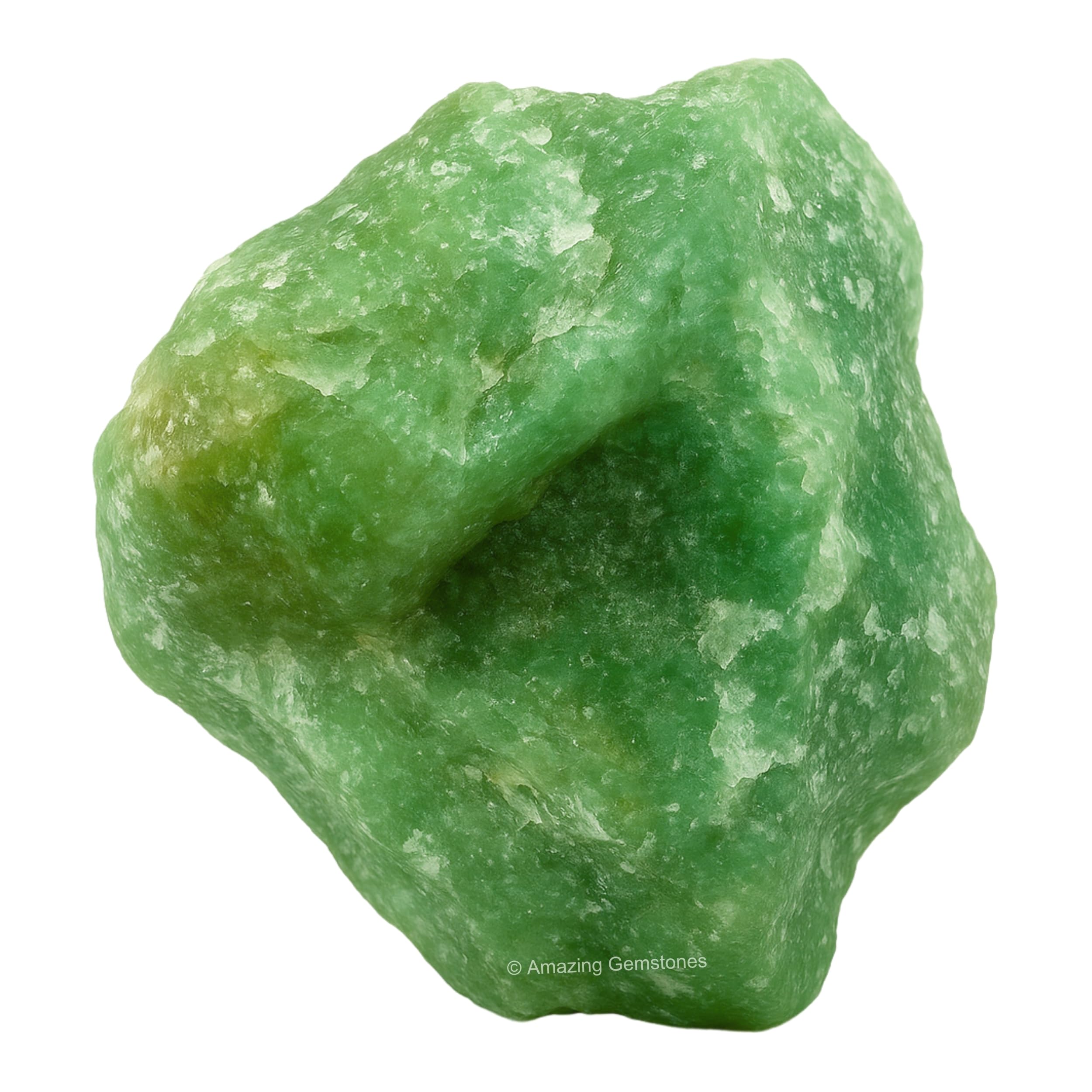 Amazing Gemstone Aventurina Verde: pieza para proyectos de tallado.