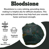 Amazing Gemstone Bloodstone – bolsa de terciopelo incluida para regalo.