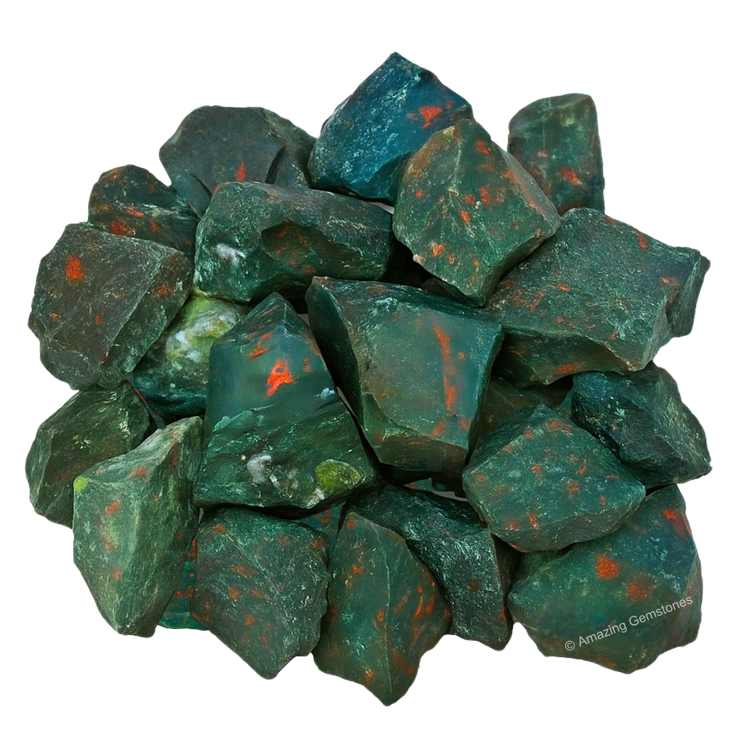 Amazing Gemstone Bloodstone – certificado de autenticidad, pieza confiable.