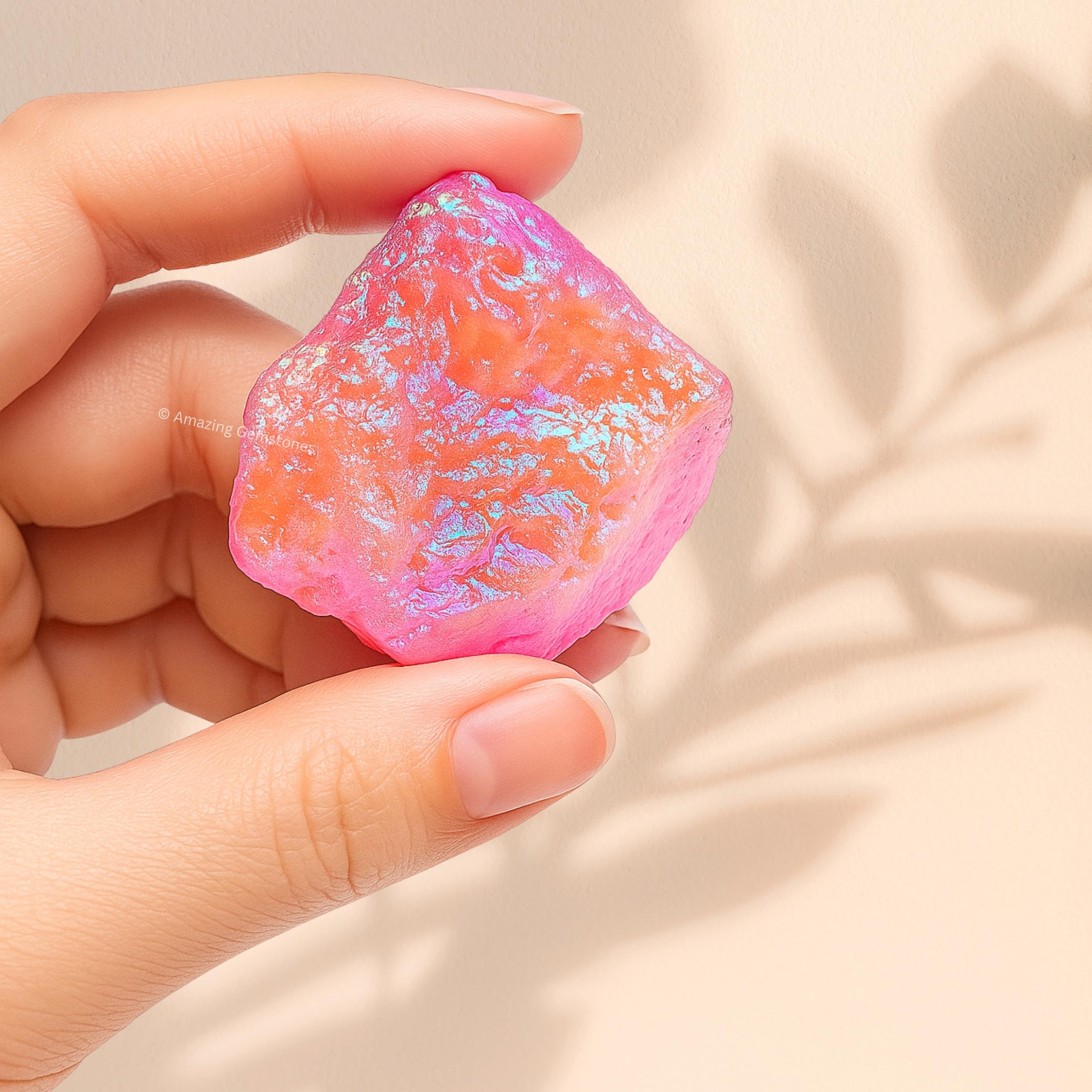 Amazing Gemstone: bolsa-terciopelo regalo, aporta presentacion elegante para cuarzo rosa.
