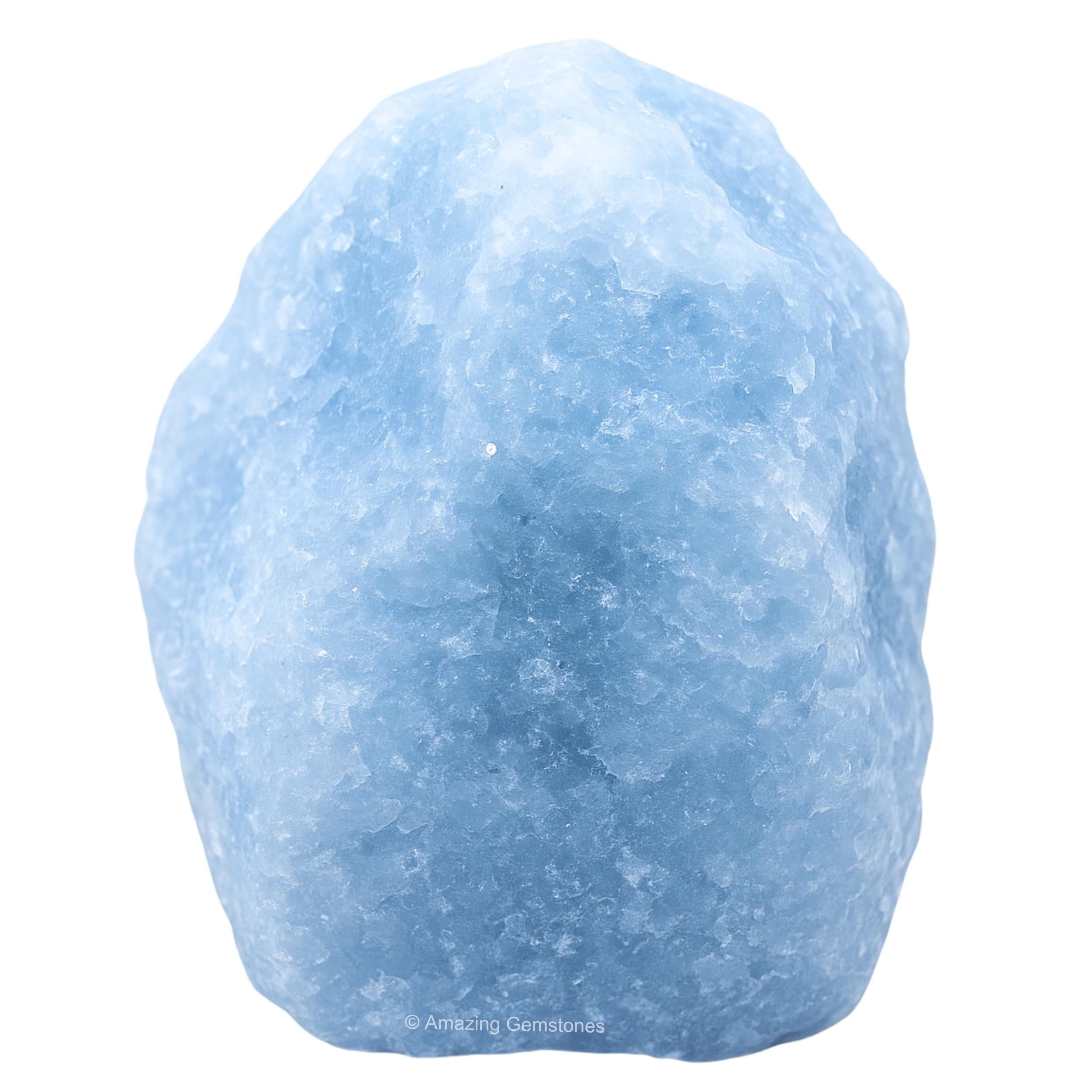 Amazing Gemstone Calcita Azul Cruda 01: tono sereno para relajación y enfoque.