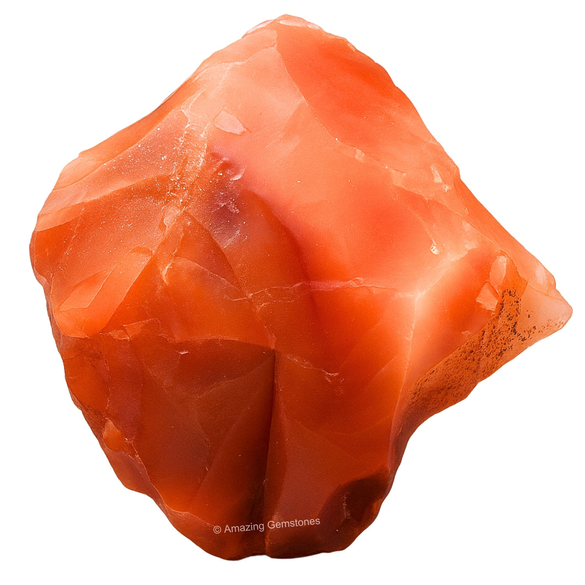 Amazing Gemstone Carnelian, cristal bruto: energía vital y creatividad para tus proyectos.