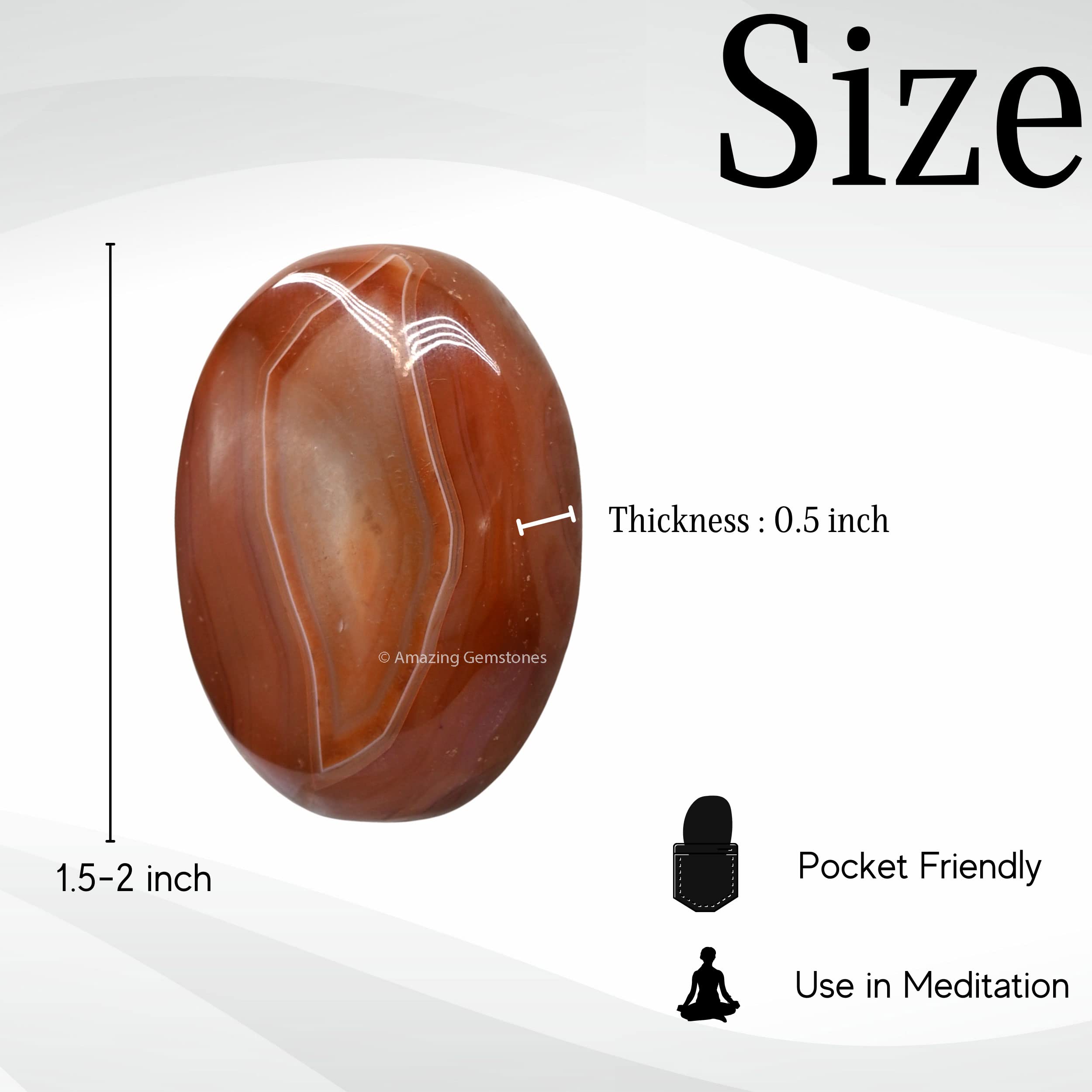 Amazing Gemstone Carnelian serenidad en meditación y concentración.