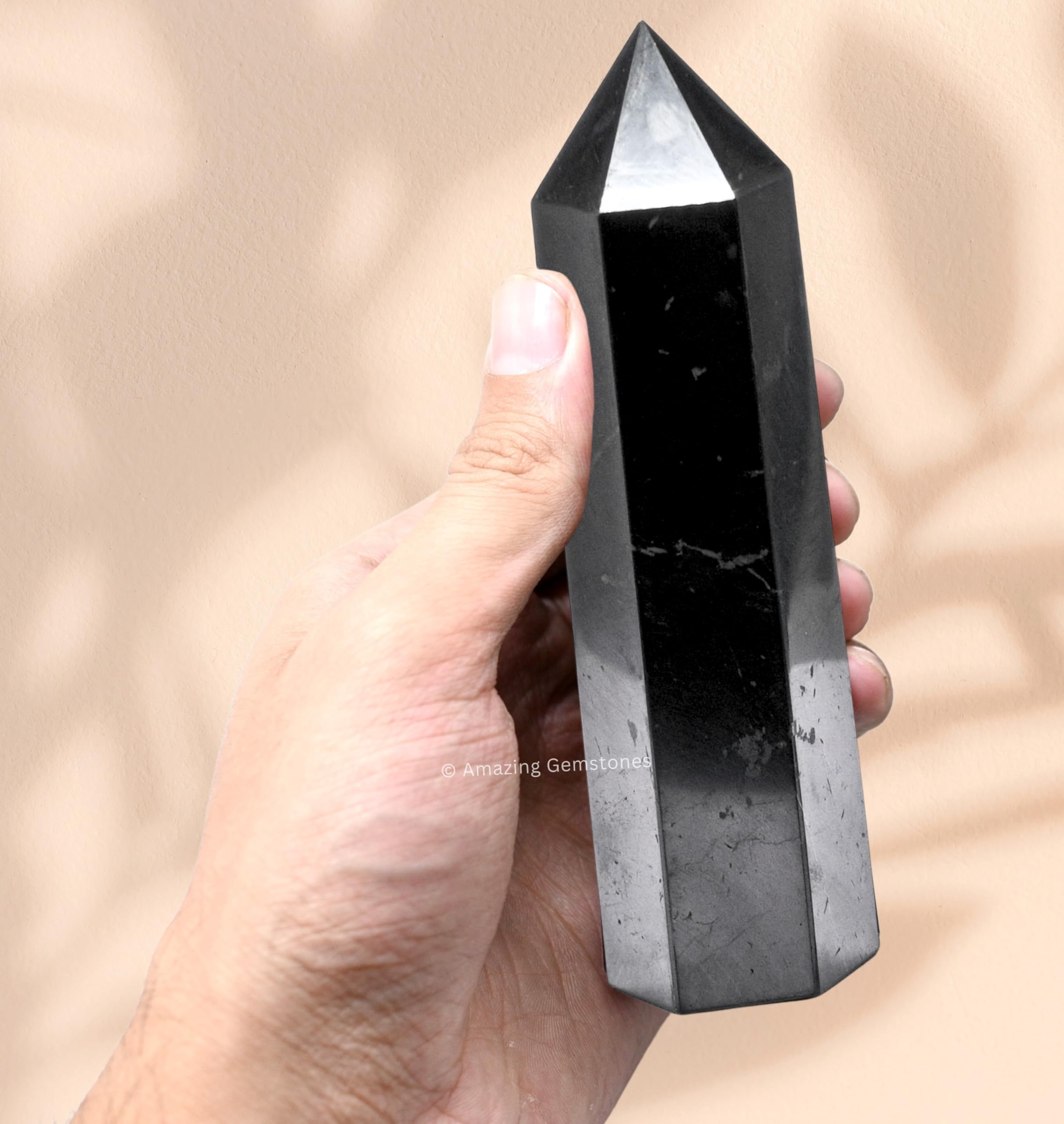 Amazing Gemstone centro cristal shungite para red de cristales energéticos