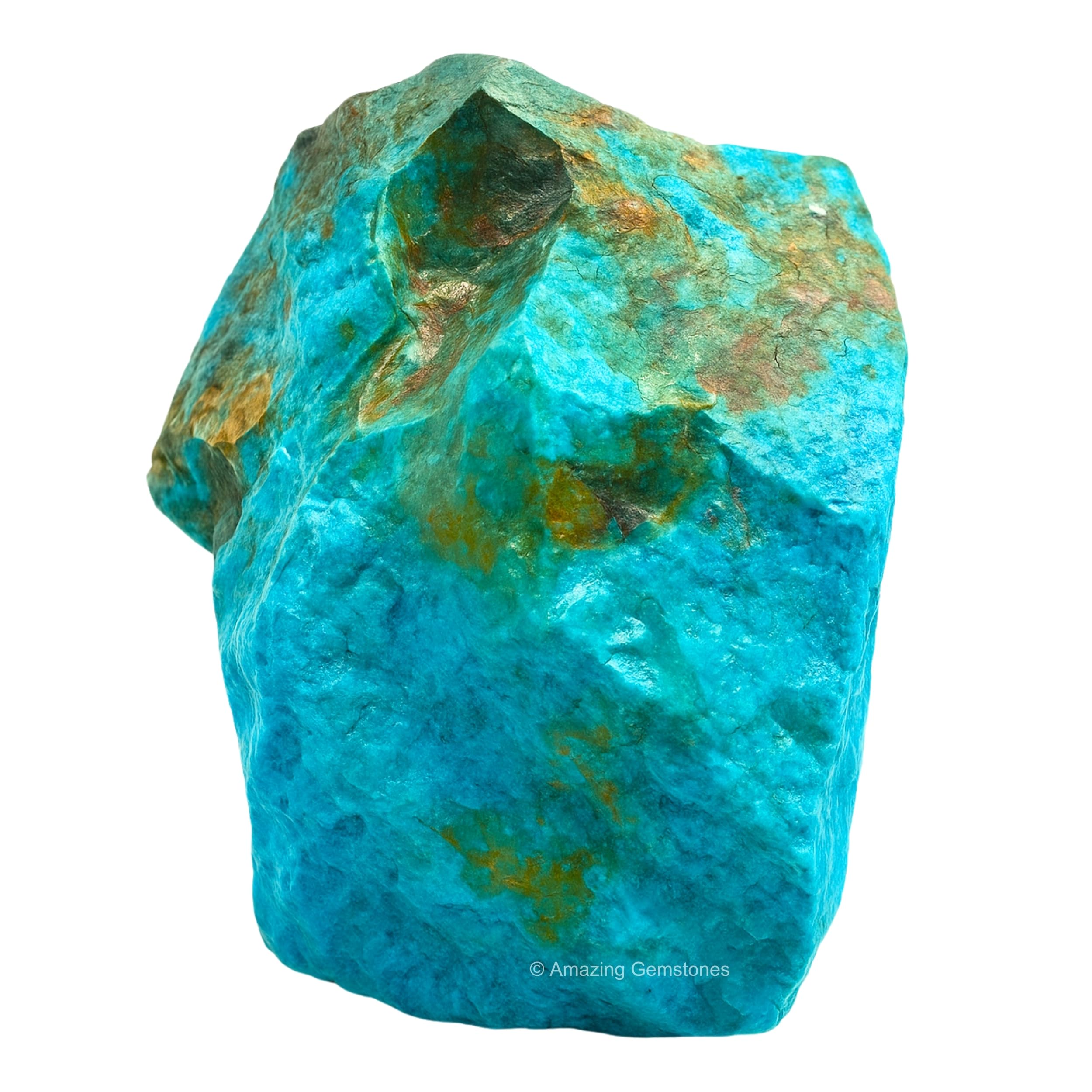 Amazing Gemstone pieza chrysocolla bruta, lista para tallado y ensamble en artesanía.