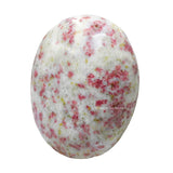 Amazing Gemstone cinabrio piedra palma en ambiente añade serenidad decorativa