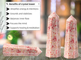 Amazing Gemstone conjunto cristales rejilla, guia la energia hacia metas de bienestar.