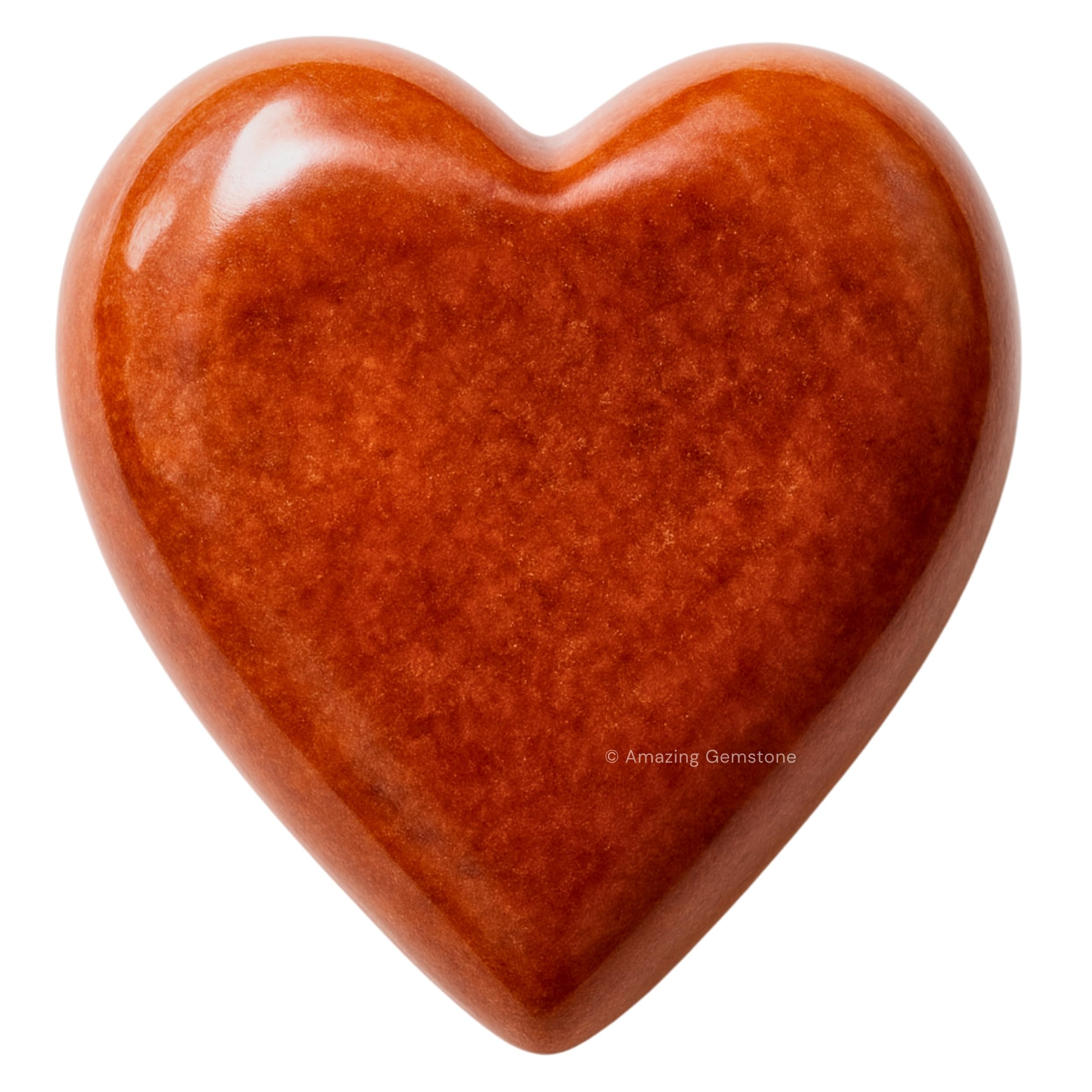 Amazing Gemstone corazon-jaspe-chocolate palma para masaje y equilibrio de chakras.