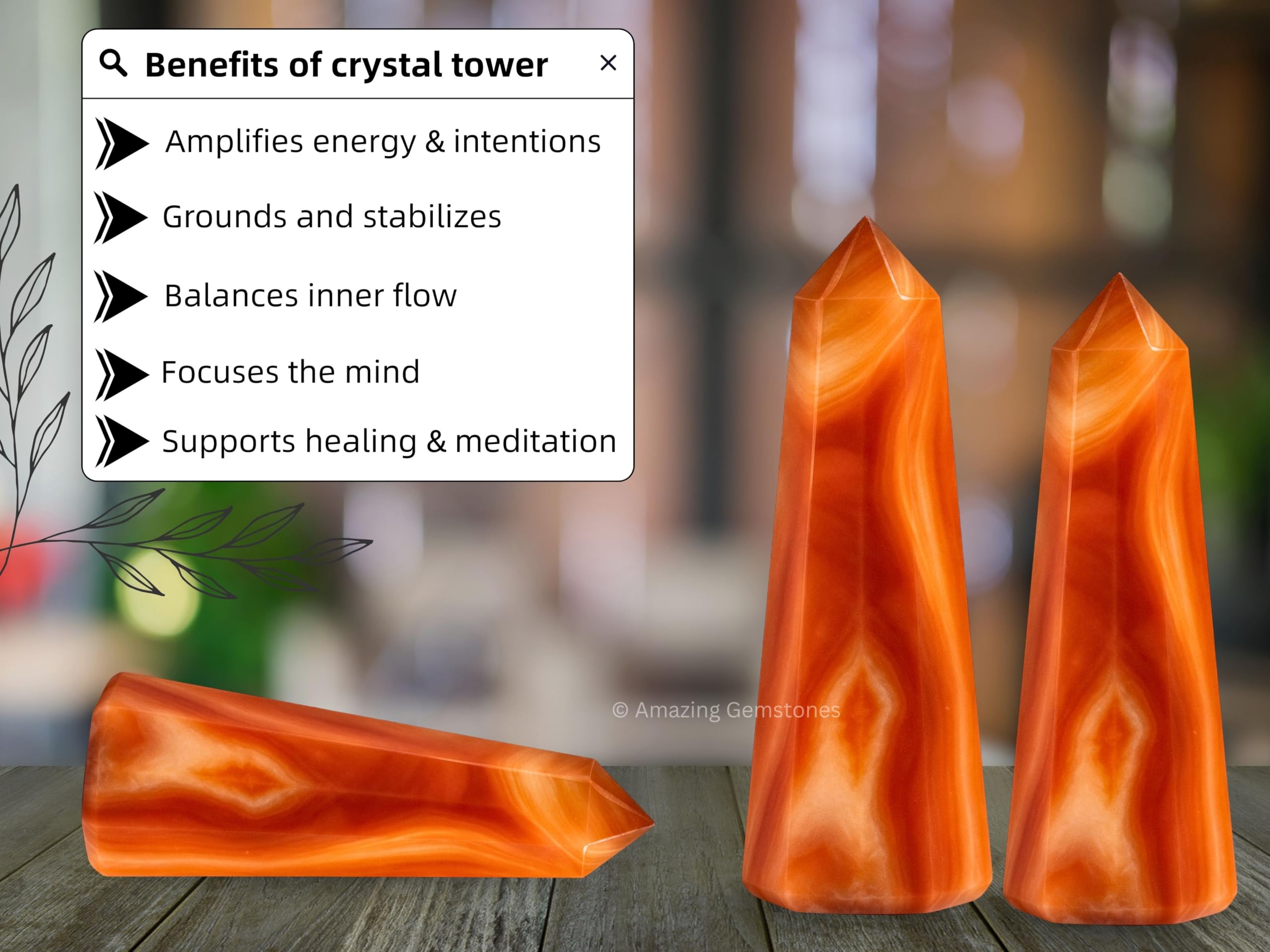 Amazing Gemstone meditación-cristal cornalina-ónix acompaña sesiones de relajación