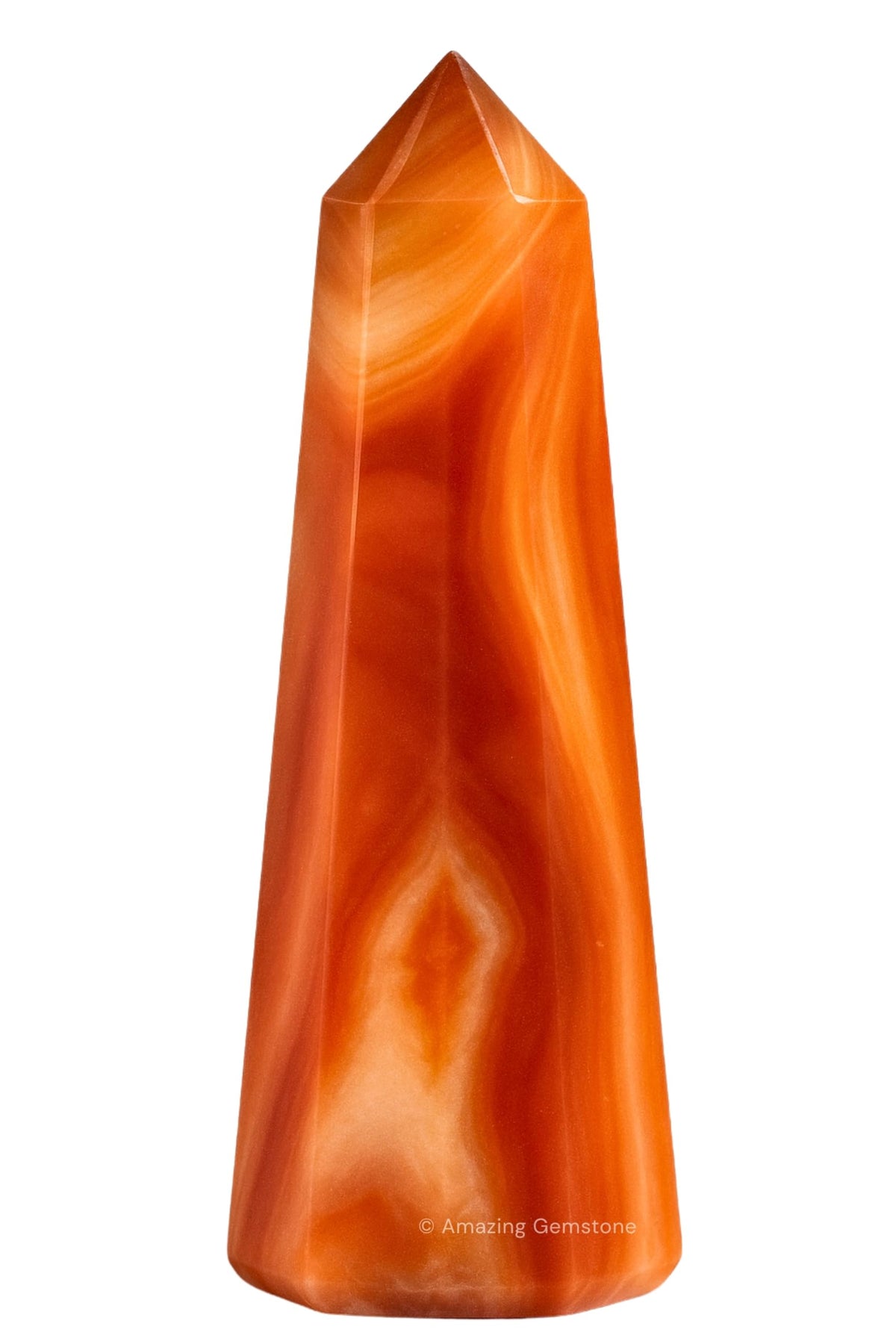 Amazing Gemstone torre-cristal de cornalina-ónix eleva la energía del espacio
