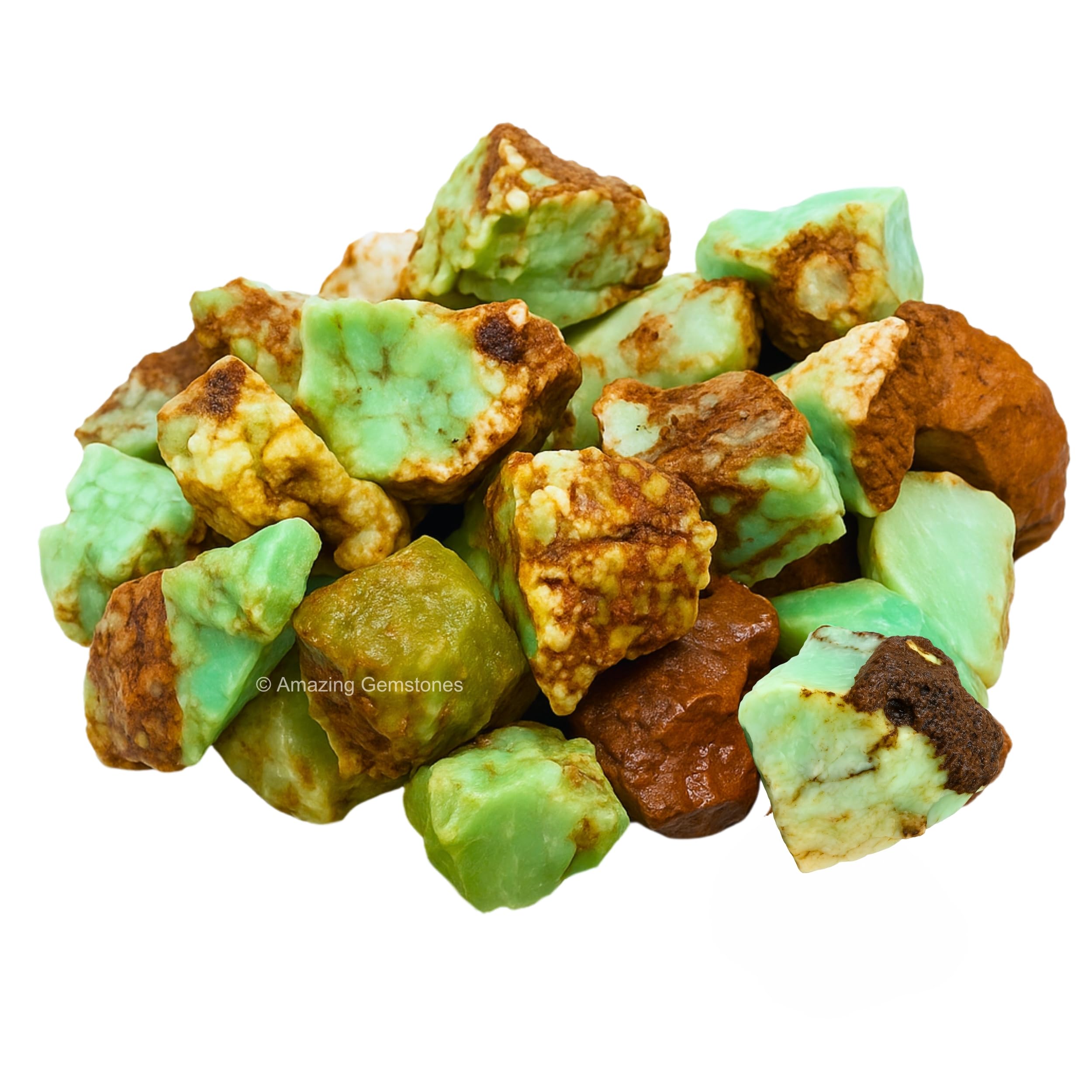 Amazing Gemstone crisoprasa certificado de autenticidad incluido