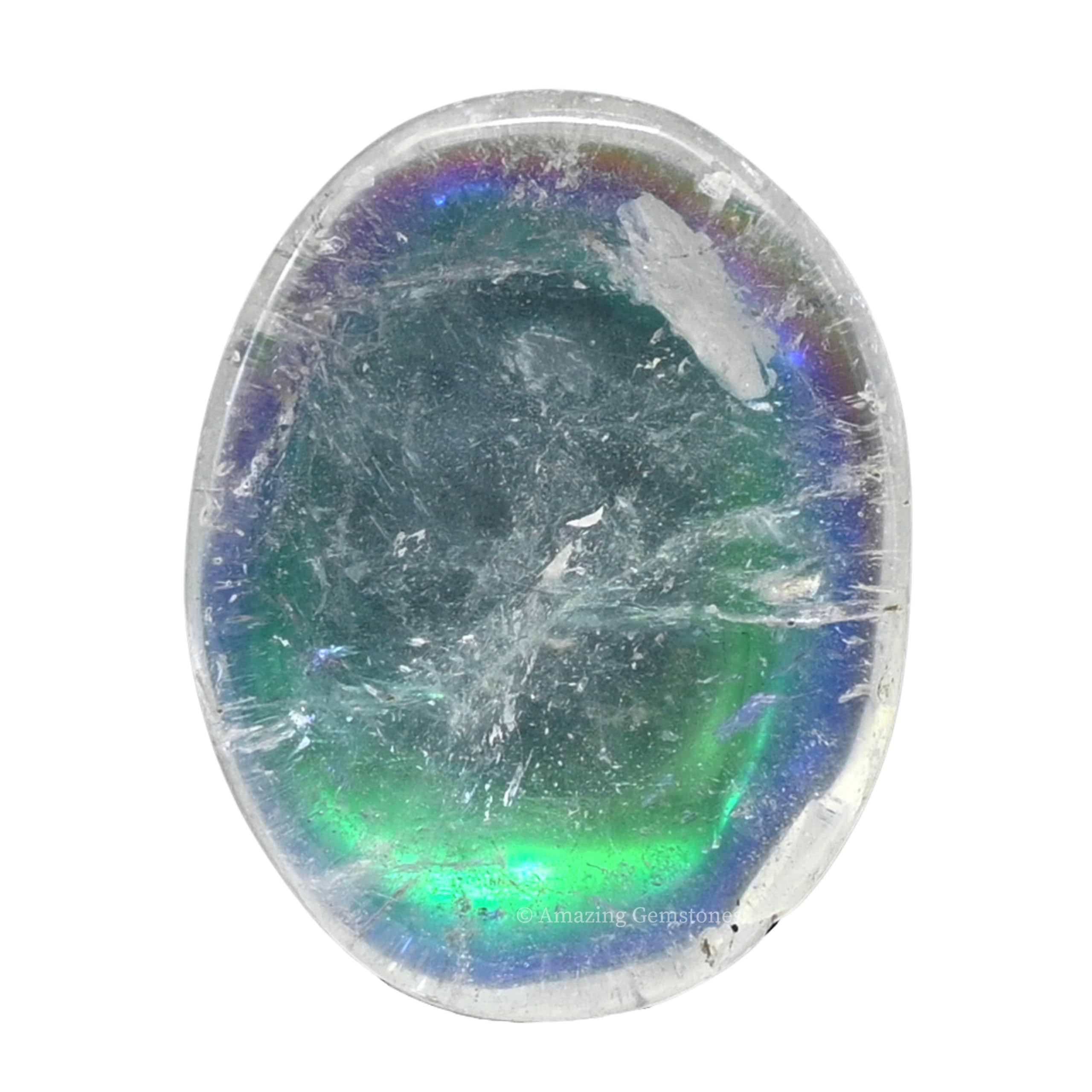 Amazing Gemstone cristal Angel Aura promueve equilibrio energético en momentos de calma.