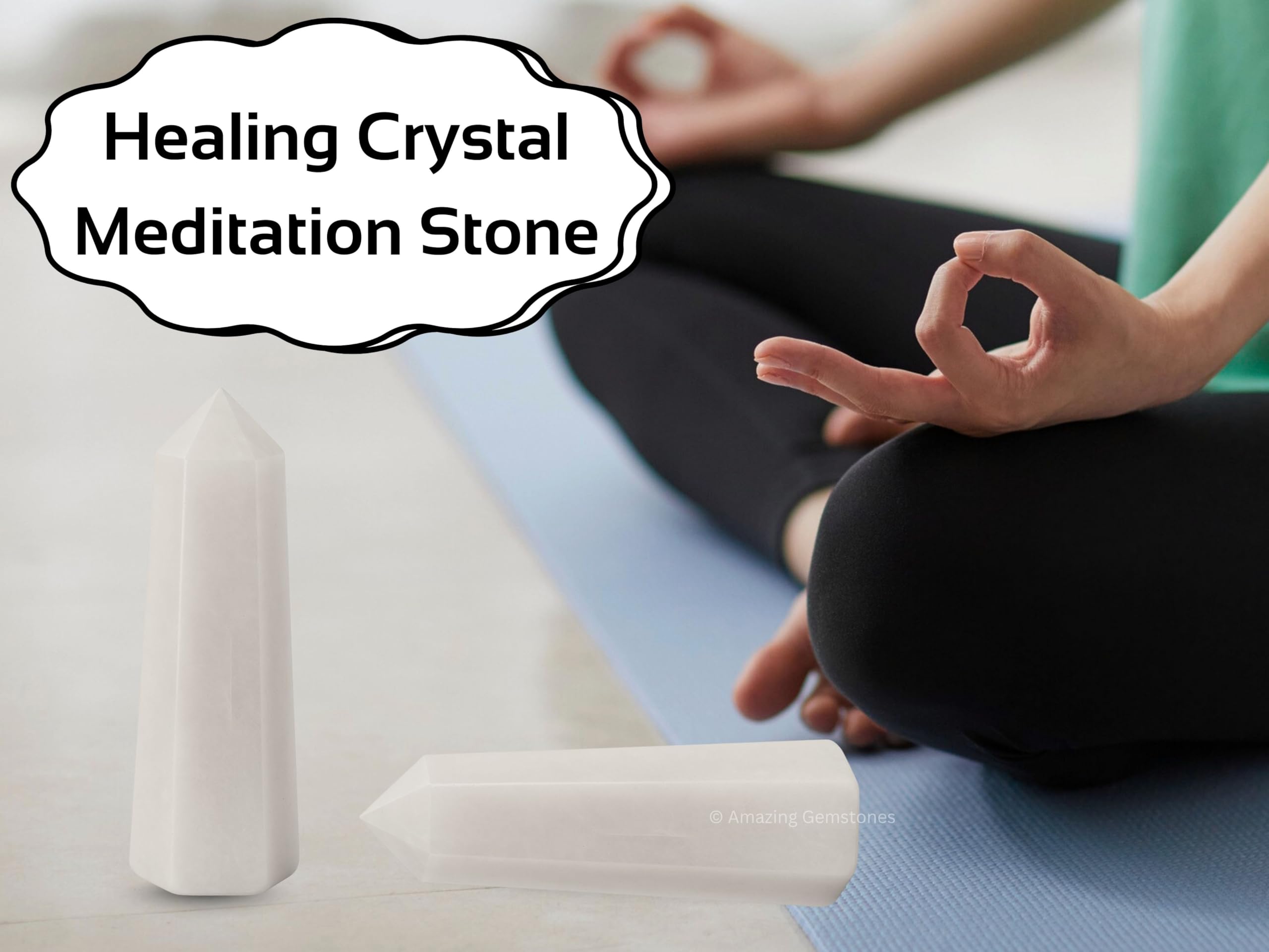 Amazing Gemstone Cristal Nieve ideal para atraer energía positiva