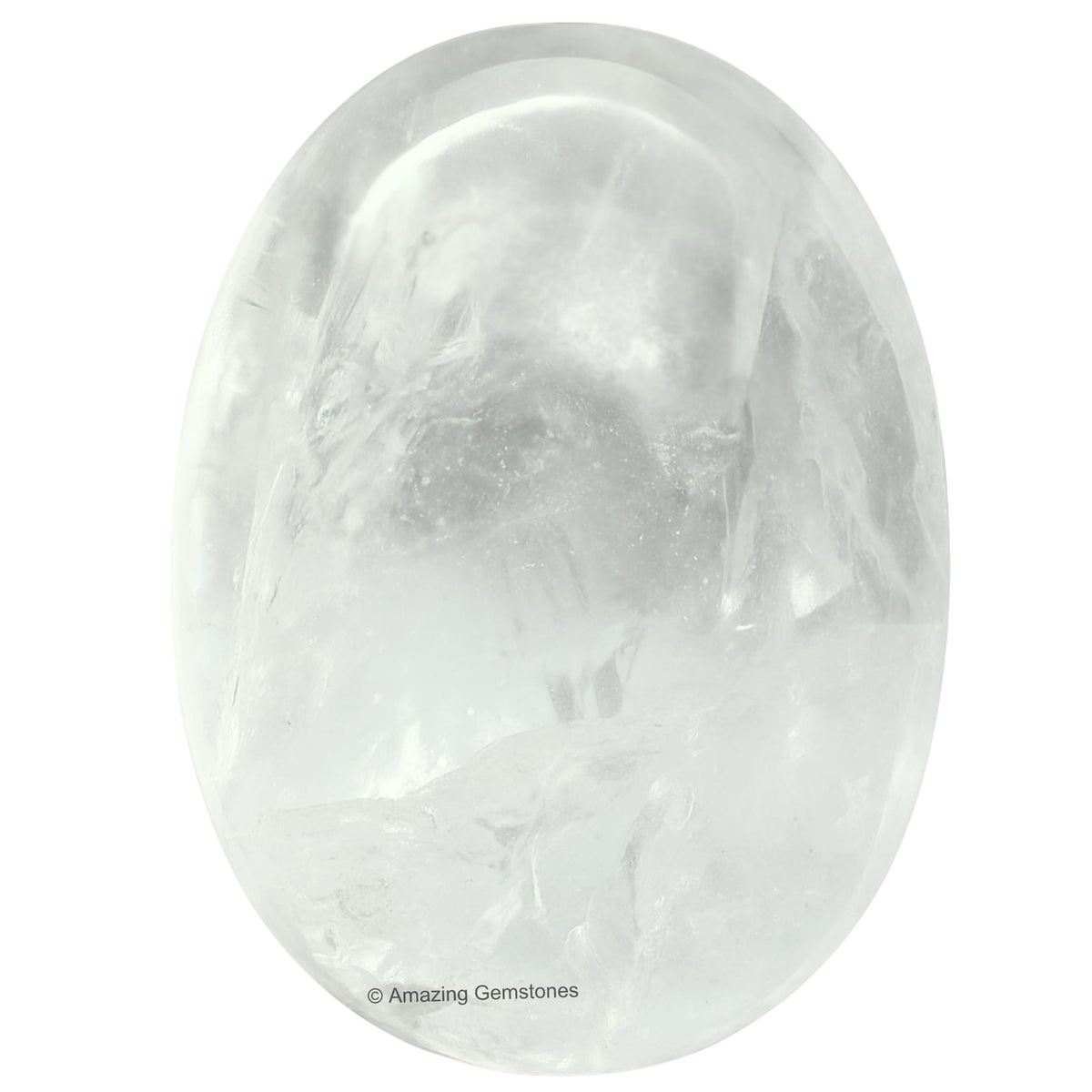 Amazing Gemstone cuarzo claro palma grande para meditación y enfoque
