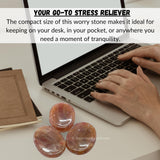 Amazing Gemstone cuarzo fresa accesorio de meditación para concentración.