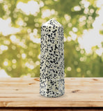 Amazing Gemstone Dalmatian Jasper Tower, meditation use, supports mindful breathing and focus.