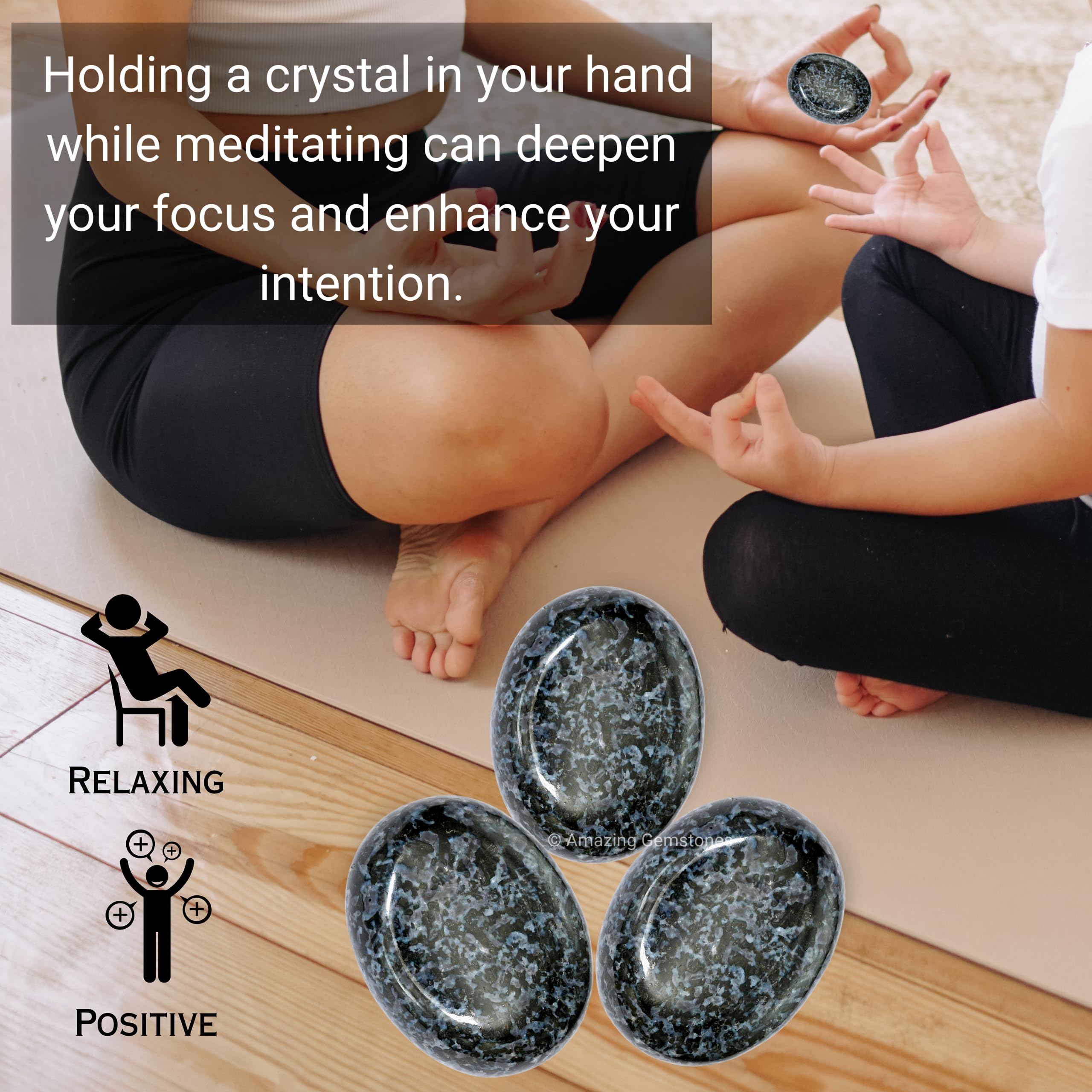 Amazing Gemstone índigo gabbro – regalo significativo para amantes de cristales