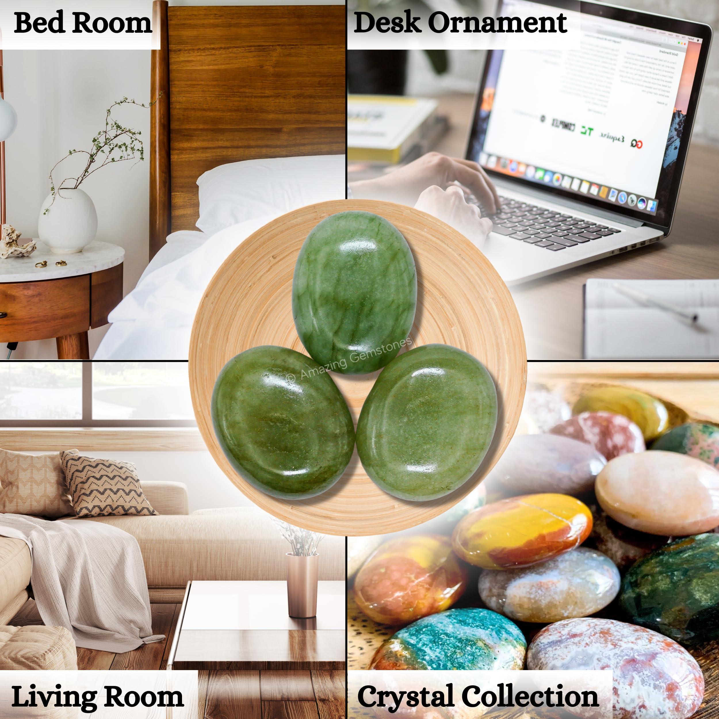 Amazing Gemstone: regalo ideal para decoración y regalos de ocasión con aventurina verde.
