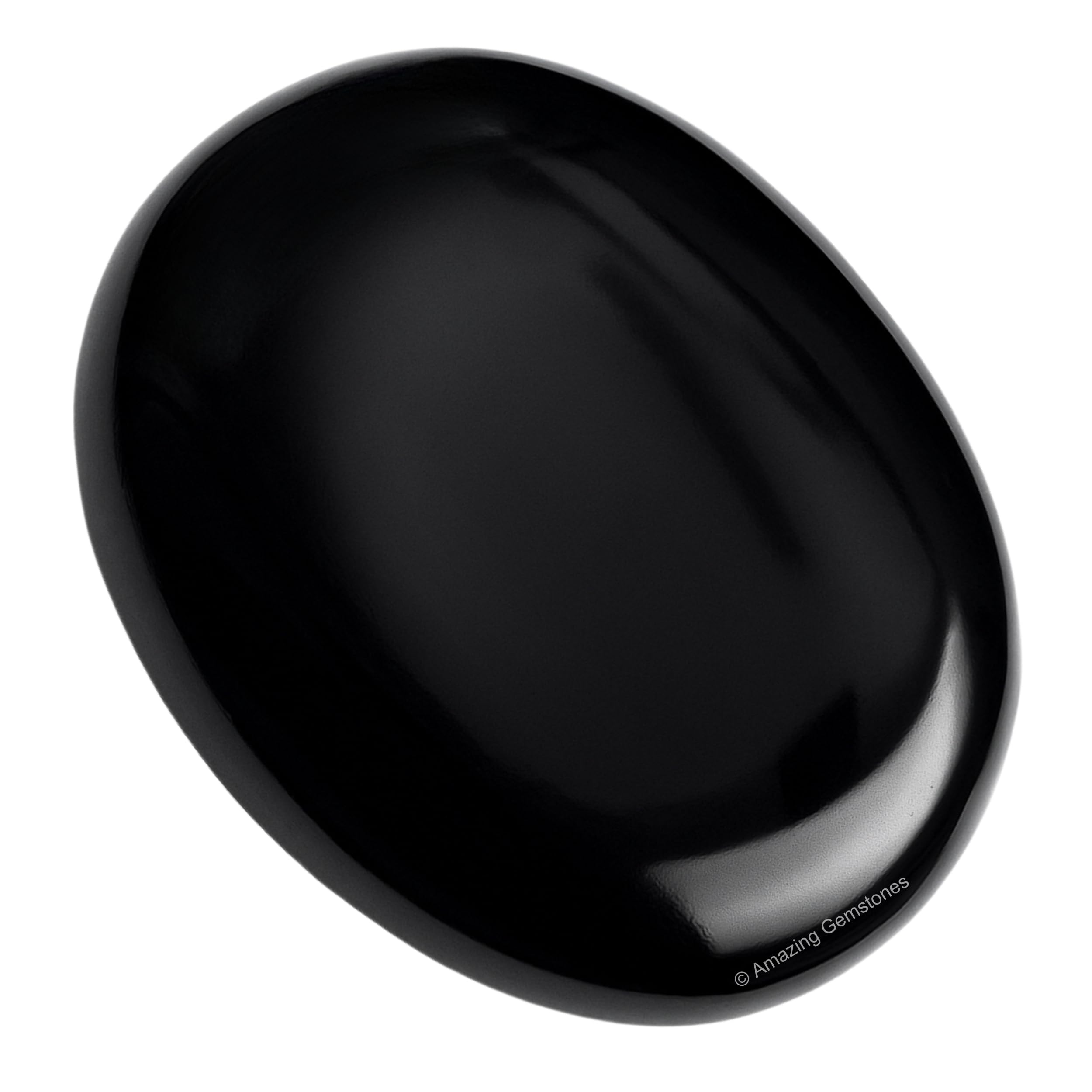 Amazing Gemstone: detalle pulido ágata negra para relajación sensorial.
