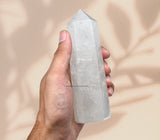 Amazing Gemstone energía positiva del cuarzo claro para enfoque y protección suave