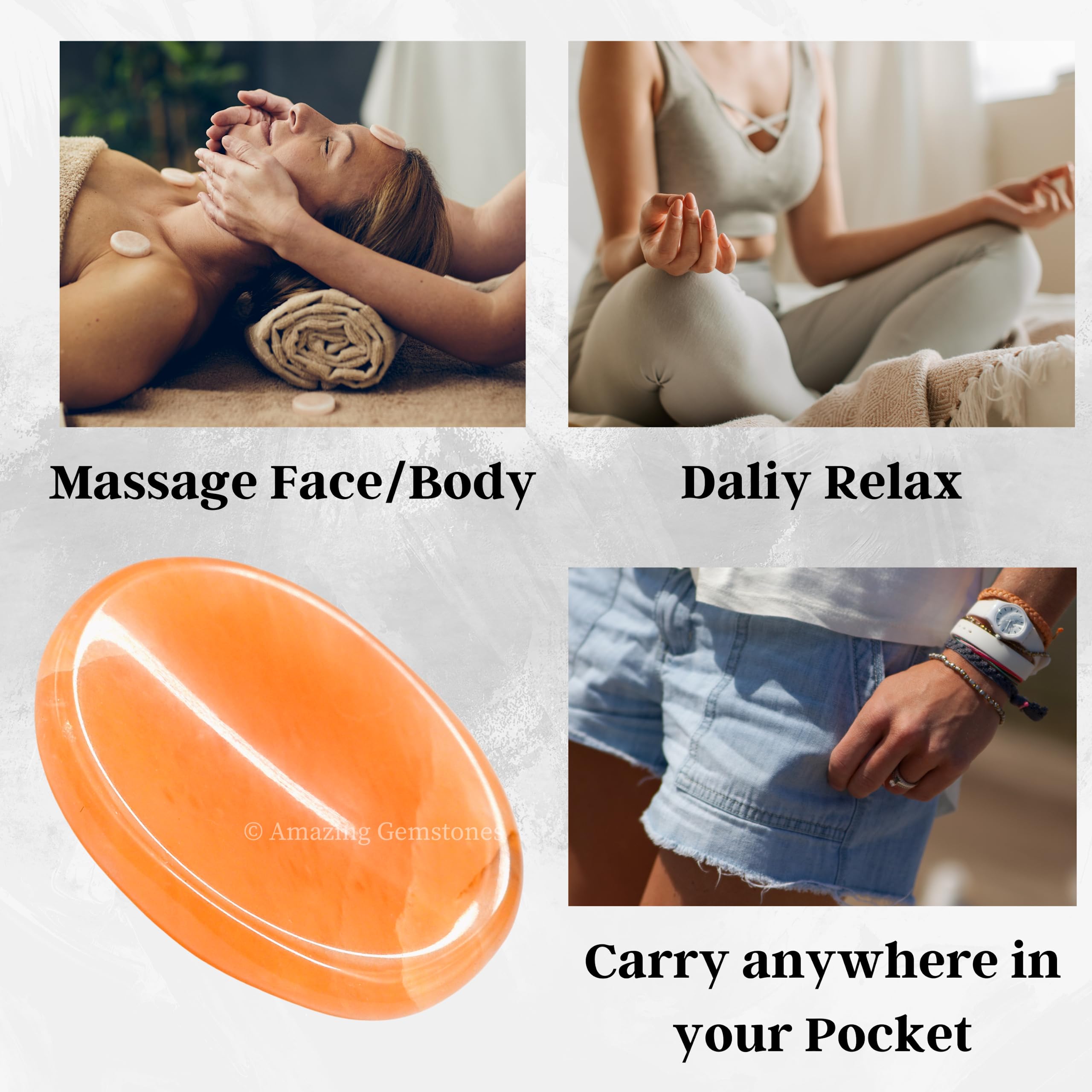 Amazing Gemstone experiencia sensorial suave para meditacion y concentracion