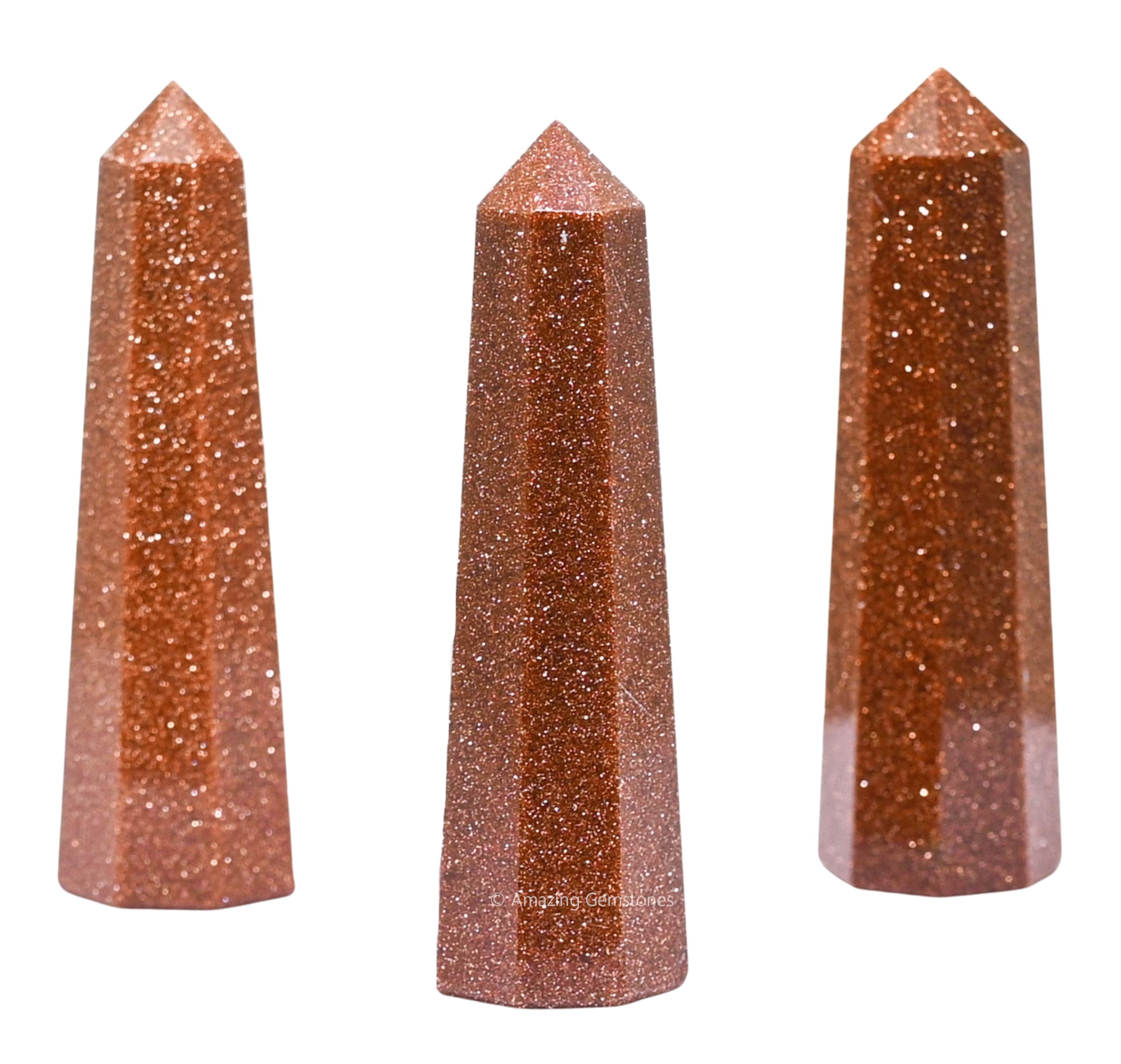 Amazing Gemstone figura cristal Red Goldstone, apoyo estético y energético en cualquier ambiente.