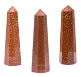 Amazing Gemstone figura cristal Red Goldstone, apoyo estético y energético en cualquier ambiente.