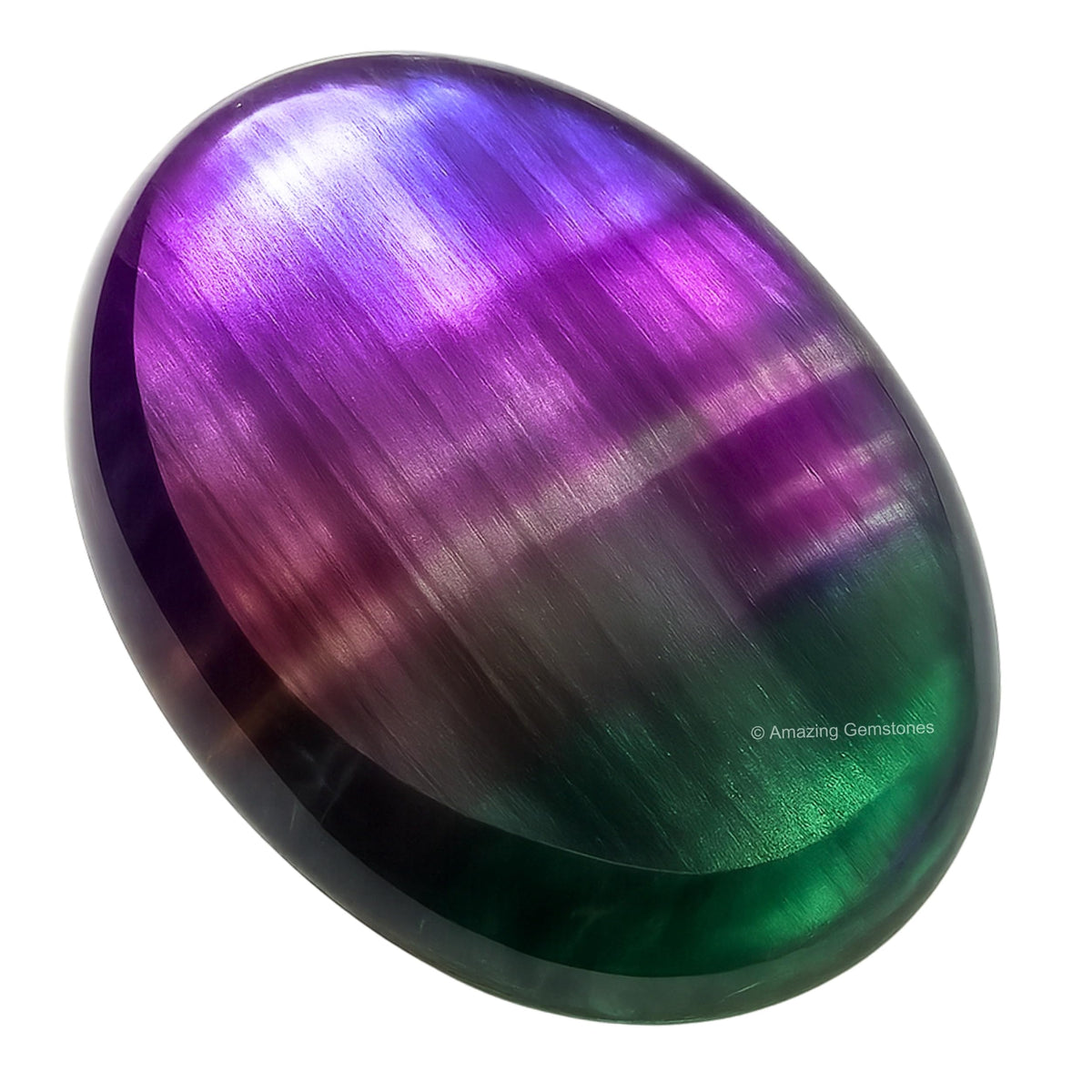 Amazing Gemstone fluorita, piedra ansiada, facilita la calma durante la meditación.