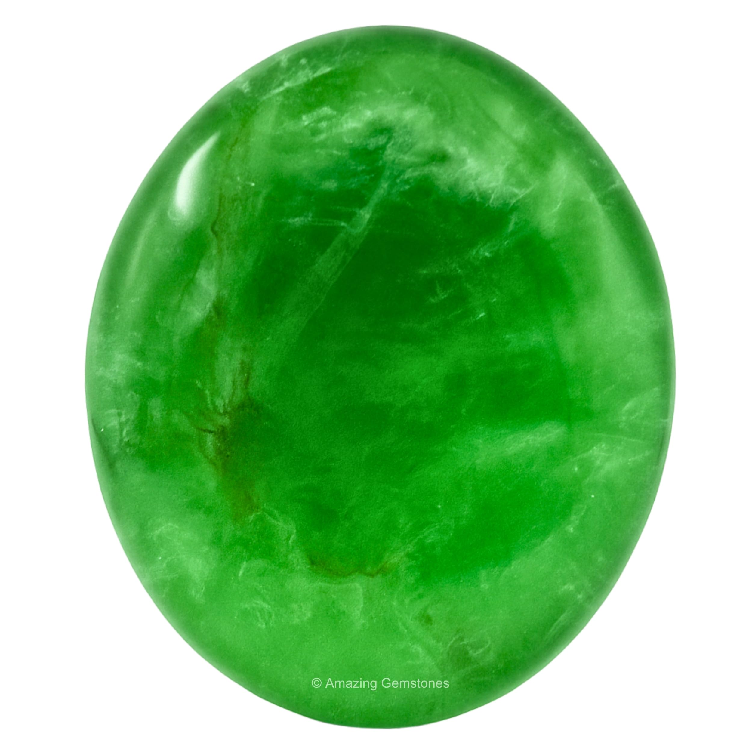 Amazing Gemstone fluorita verde palma grande para meditación y equilibrio emocional
