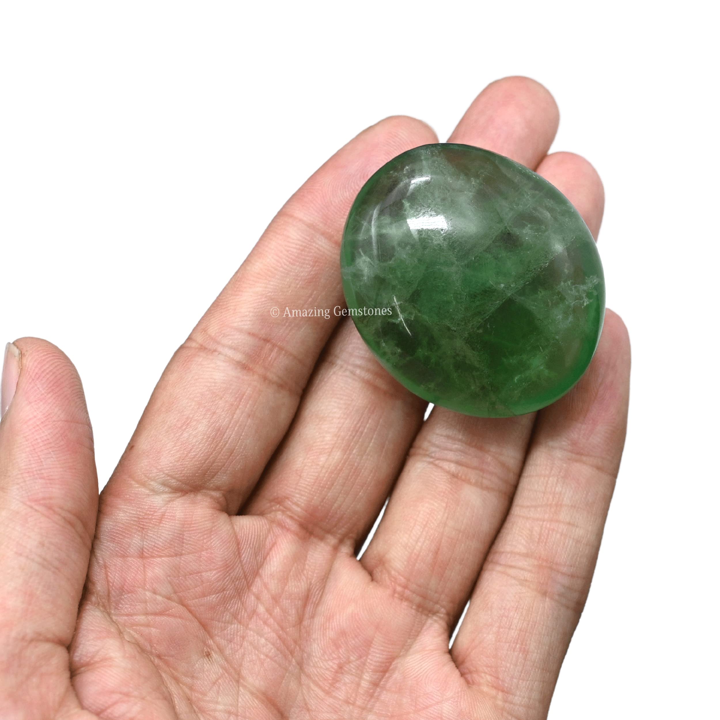 Amazing Gemstone fluorita verde para reiki y ritual de aromaterapia para aliviar el estrés