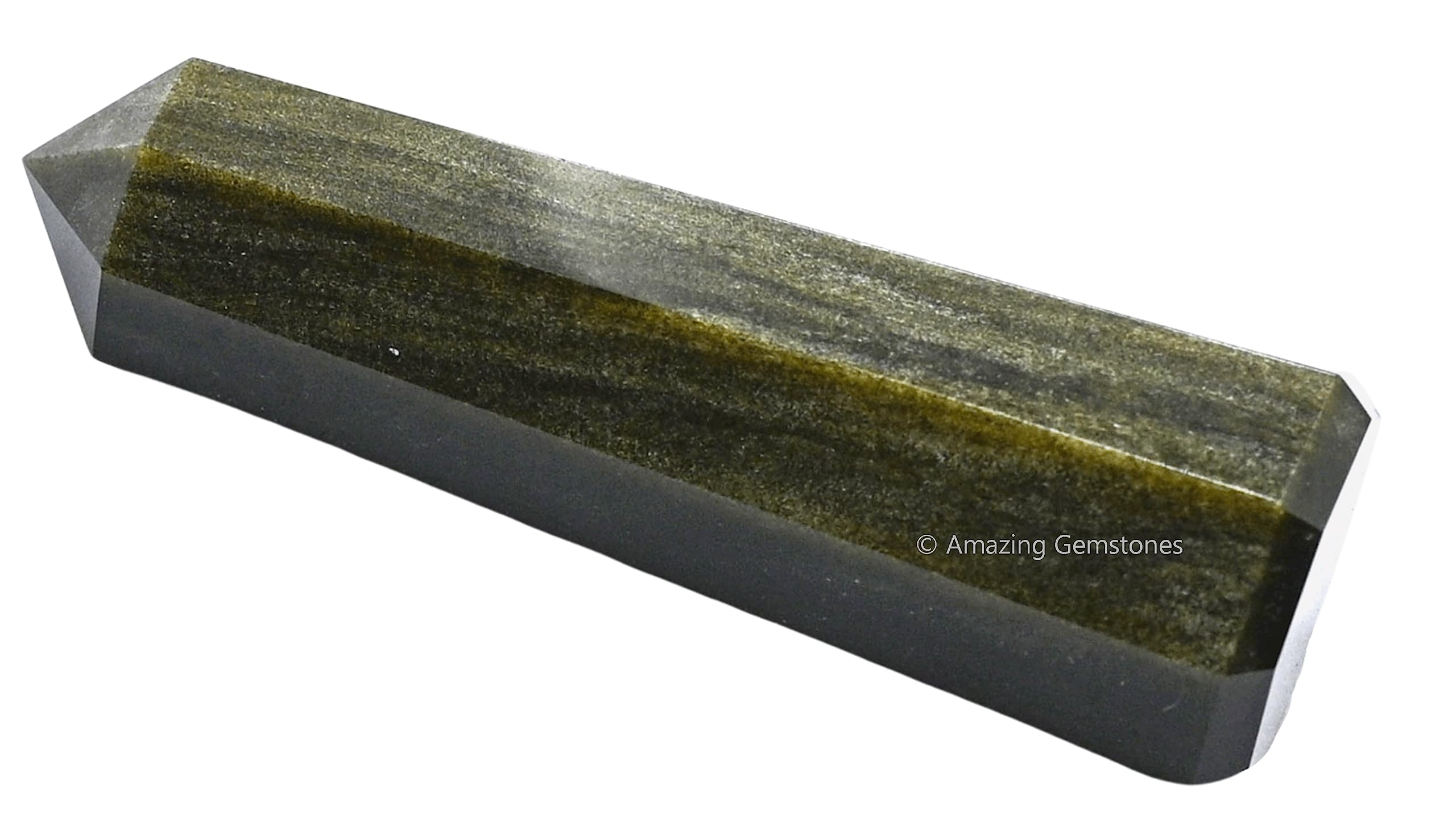 Amazing Gemstone Golden Sheen Obsidian: brillo-dorado para purificar espacios y elevar vibraciones.