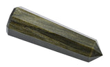 Amazing Gemstone Golden Sheen Obsidian: punta-energizante para meditación y protección suave.