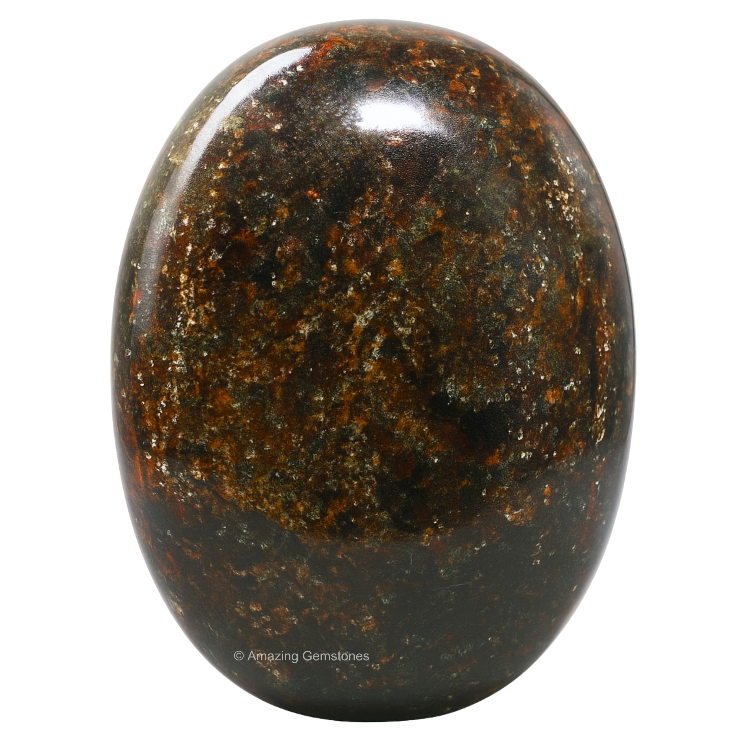 Piedra palma granate Amazing Gemstone para meditación y energía positiva.