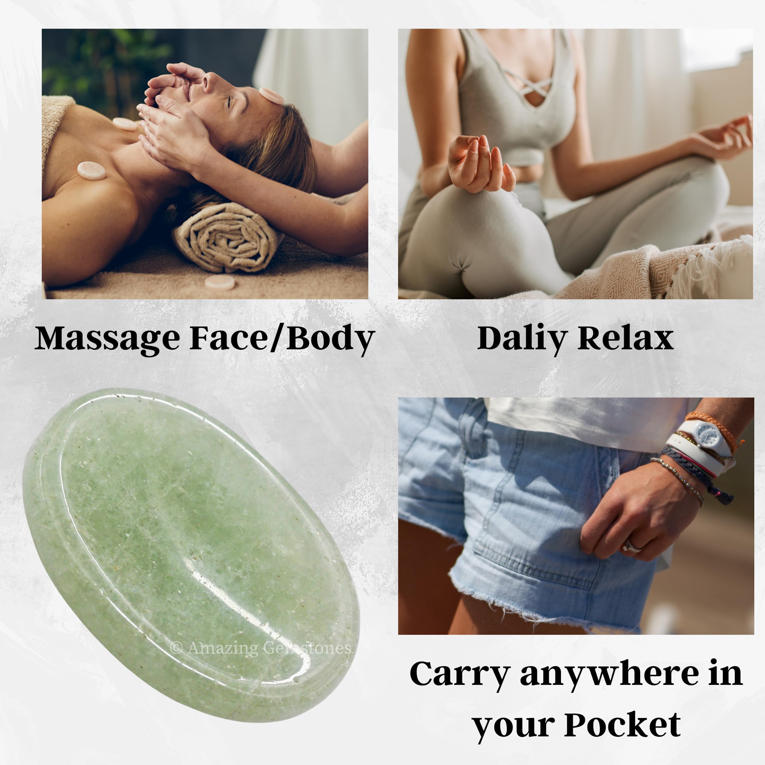 Acompañante de meditación Amazing Gemstone para enfoque interior