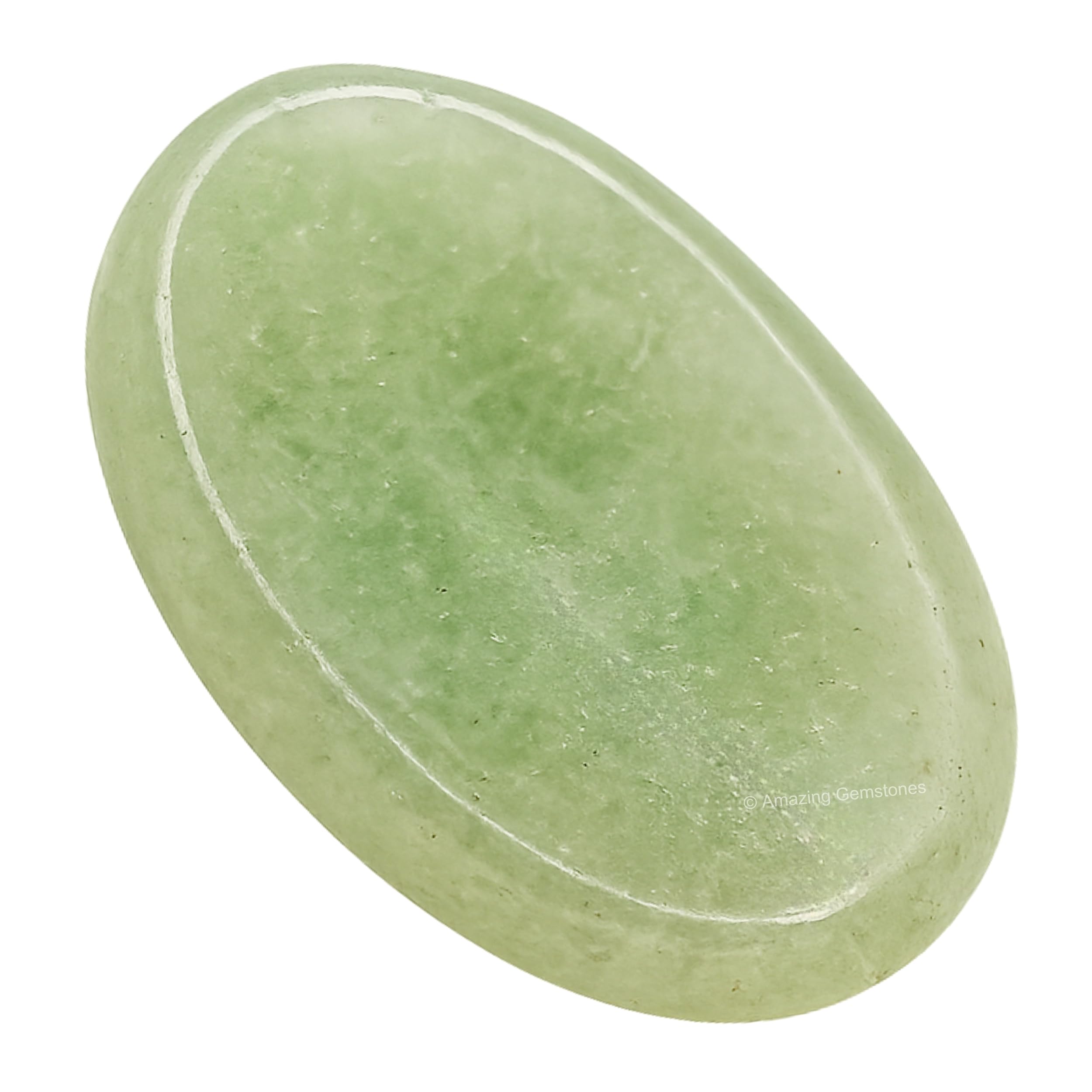 Amazing Gemstone piedra de preocupación verde aventurina en mano para enfoque meditativo
