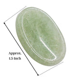 Piedra de equilibrio verde aventurina para meditación con acabado esmeralda