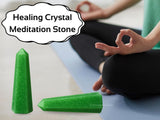 Amazing Gemstone Green Strawberry Quartz Tower Ambiente energizado para trabajo.