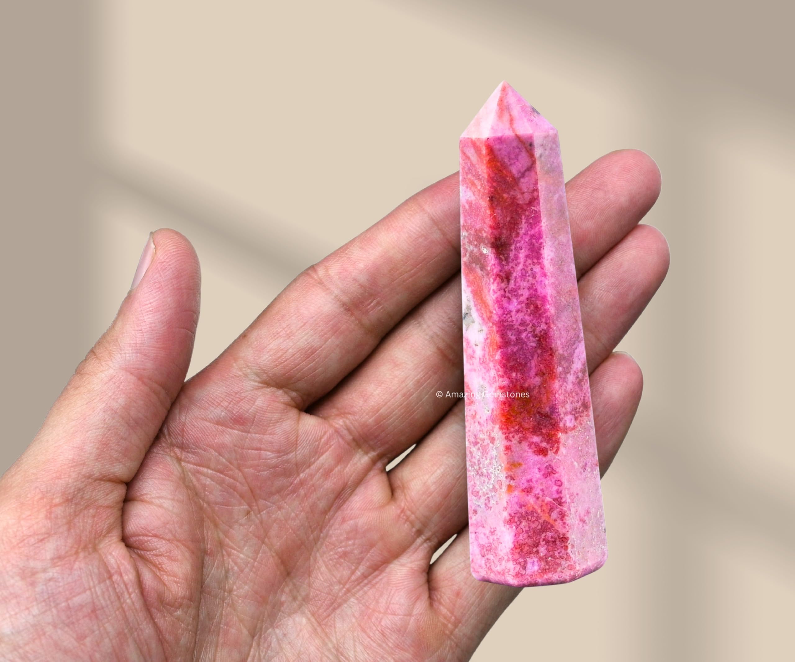 Amazing Gemstone rejilla de cristales cobalto-calcita para grid de energía.