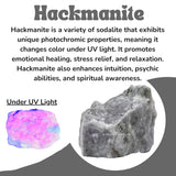 Amazing Gemstone Hackmanite: protección energética en prácticas espirituales personales.