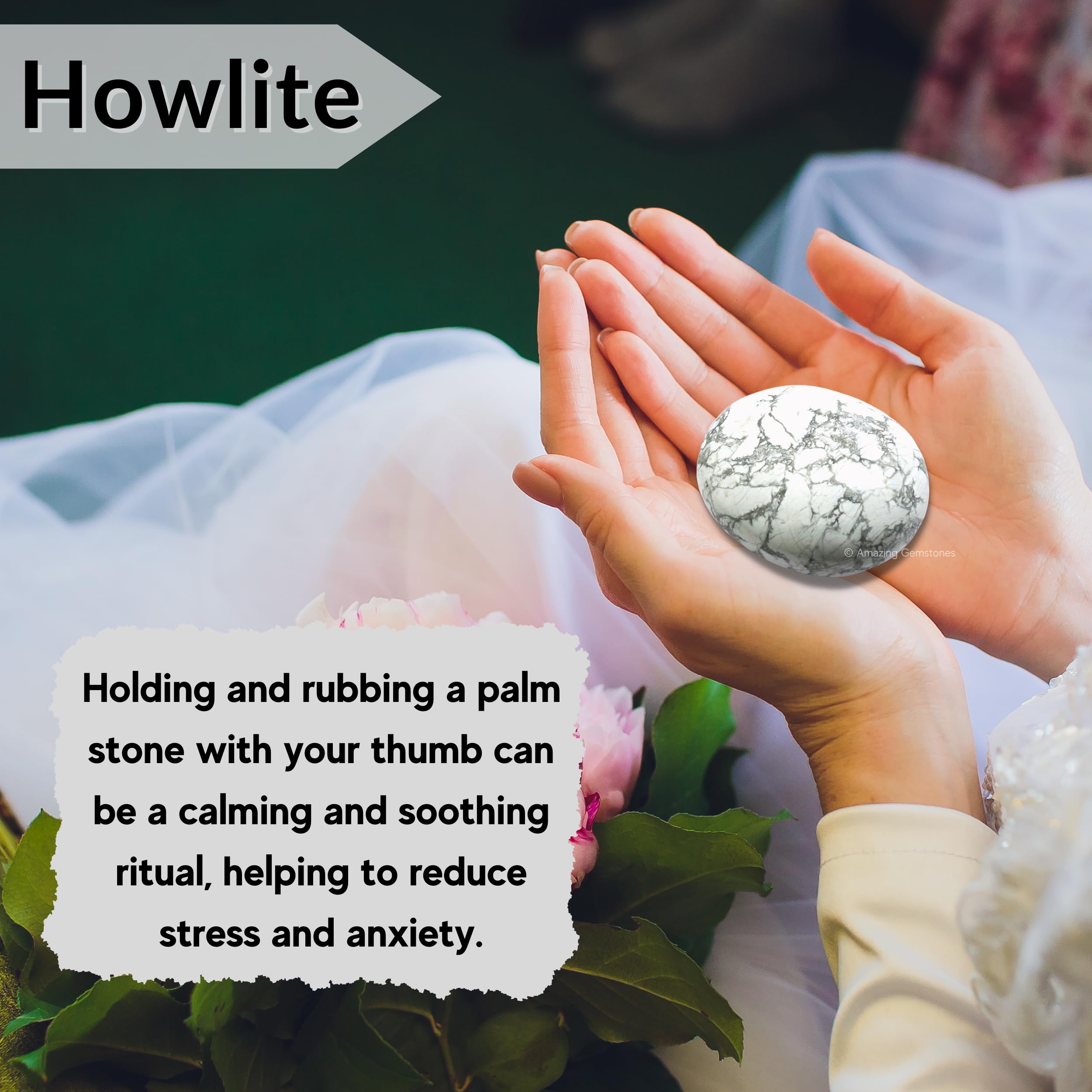 Amazing Gemstone Howlite: decoración elegante para espacios de paz