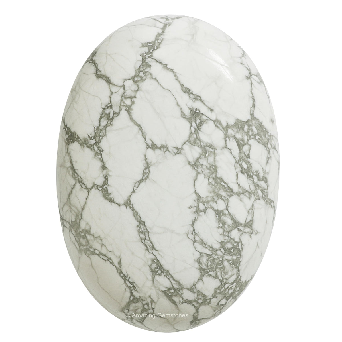 Amazing Gemstone Howlite: piedra palma grande para meditación relajante