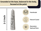 Amazing Gemstone Howlite purificador-espacio para concentración